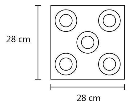 Plafón Led De 5 Luces Dabor Cromo Tulipas Acrílicas Lier - Imagen 6