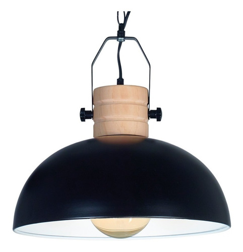 Colgante Estilo Nórdico Cuenca Madera Y Metal