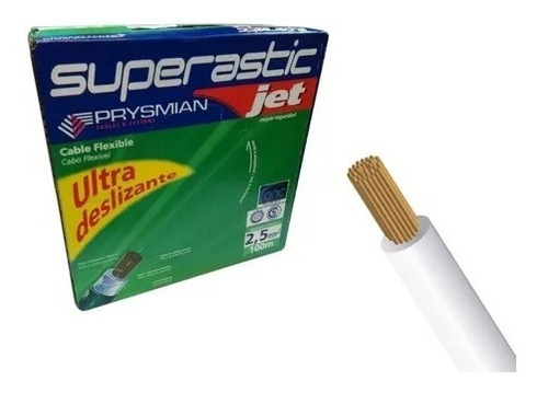 Cable Unipolar 2.5mm Superastic Jet Prysmian Rollo X 100mts.