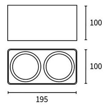 Plafón Aluminio Para Techo Con Movimiento 2 Luces Gu10 Dicro - Imagen 13