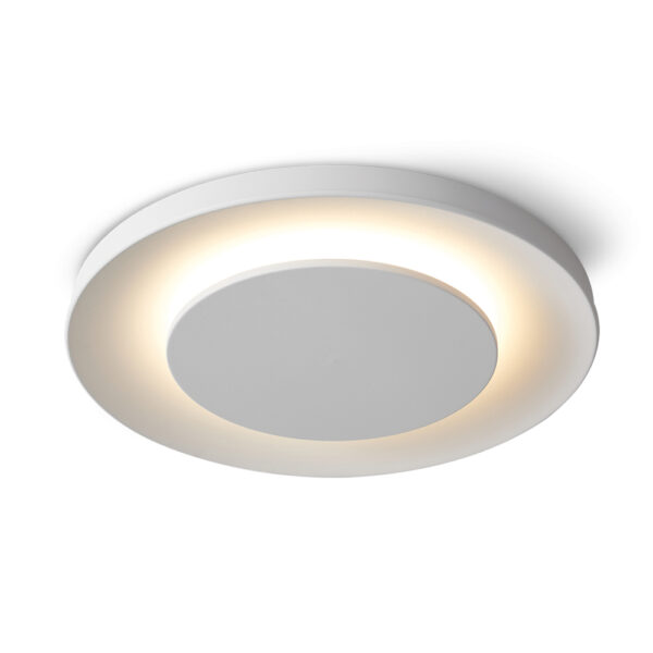 Plafon Led Moderno Redondo Aluminio 48w 61cm Cálido Flam L