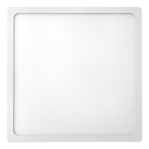Pack X10 Panel Plafon Aplique Led Cuadrado 24w Luz Fria