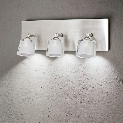 Lampara Aplique Spot Movil Led G9x3 Pared Baño Vidrio Platil - Imagen 2