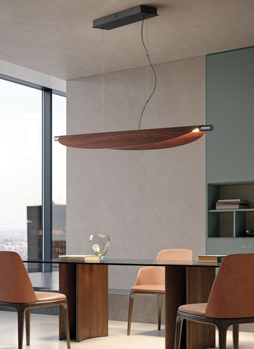 Colgante Moderno Madera Mekele-m 15w Calido Led - Imagen 2