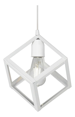 Lampara Colgante Techo Cubo Deco Vintage Industrial E27 - Imagen 7