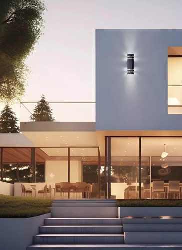 Lampara Aplique Pared Exterior Aluminio Bidireccional E27 - Imagen 15