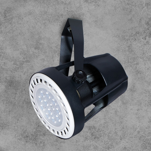 Lampara Spot Tacho Cabezal Movil Blanco Negro Apto Ar111 Led - Imagen 4