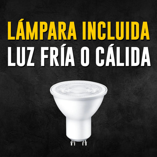 Aplique Pared Exterior Aluminio Unidireccional Con Lampara - Imagen 6