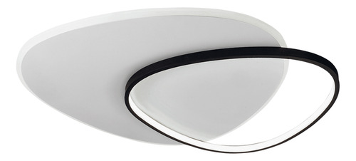 Plafon Techo Led Montana 48w Diseño Moderno Luz Calida. Negro