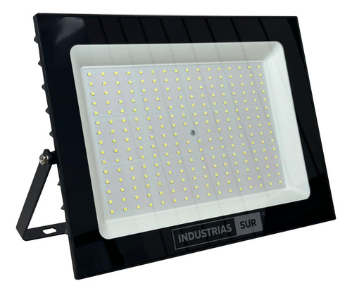Reflector Led Luz Fria 200w Ip65 Exterior Alta Potencia. Negro Blanco Frío