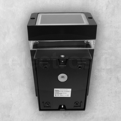 Aplique Pared Exterior Aluminio Unidireccional Con Lampara - Imagen 4